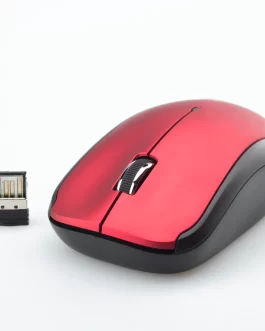 Red computer mouse